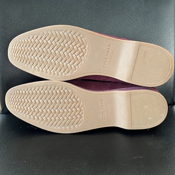 Cole Haan Go-To Wine Red Suede Leather Loafers-like new - Picture 7 of 7